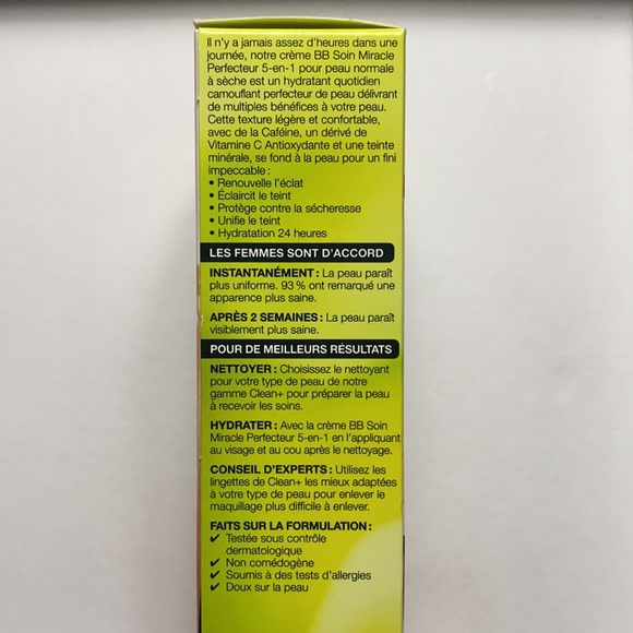 Garnier SkinActive BB Cream 5-in-1 Miracle Skin Perfector Medium / Dark 75ml - Picture 4 of 4